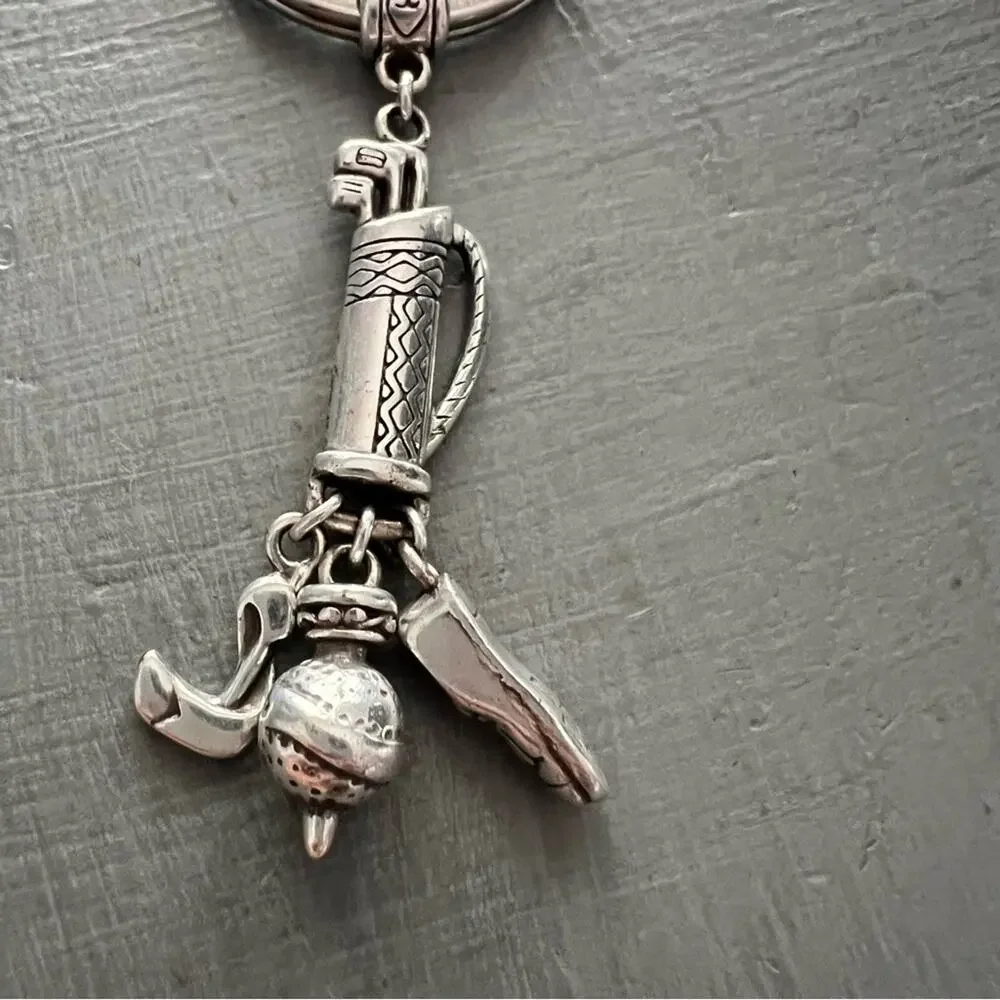 Brighton Silver Tone Golf Key Chain